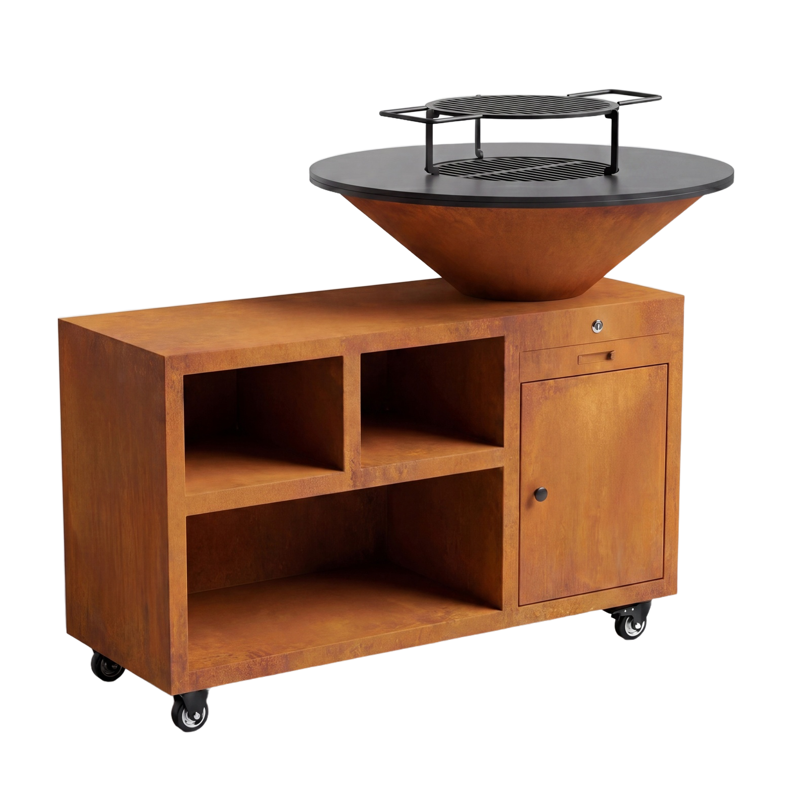 Brasero Rond Corten 45