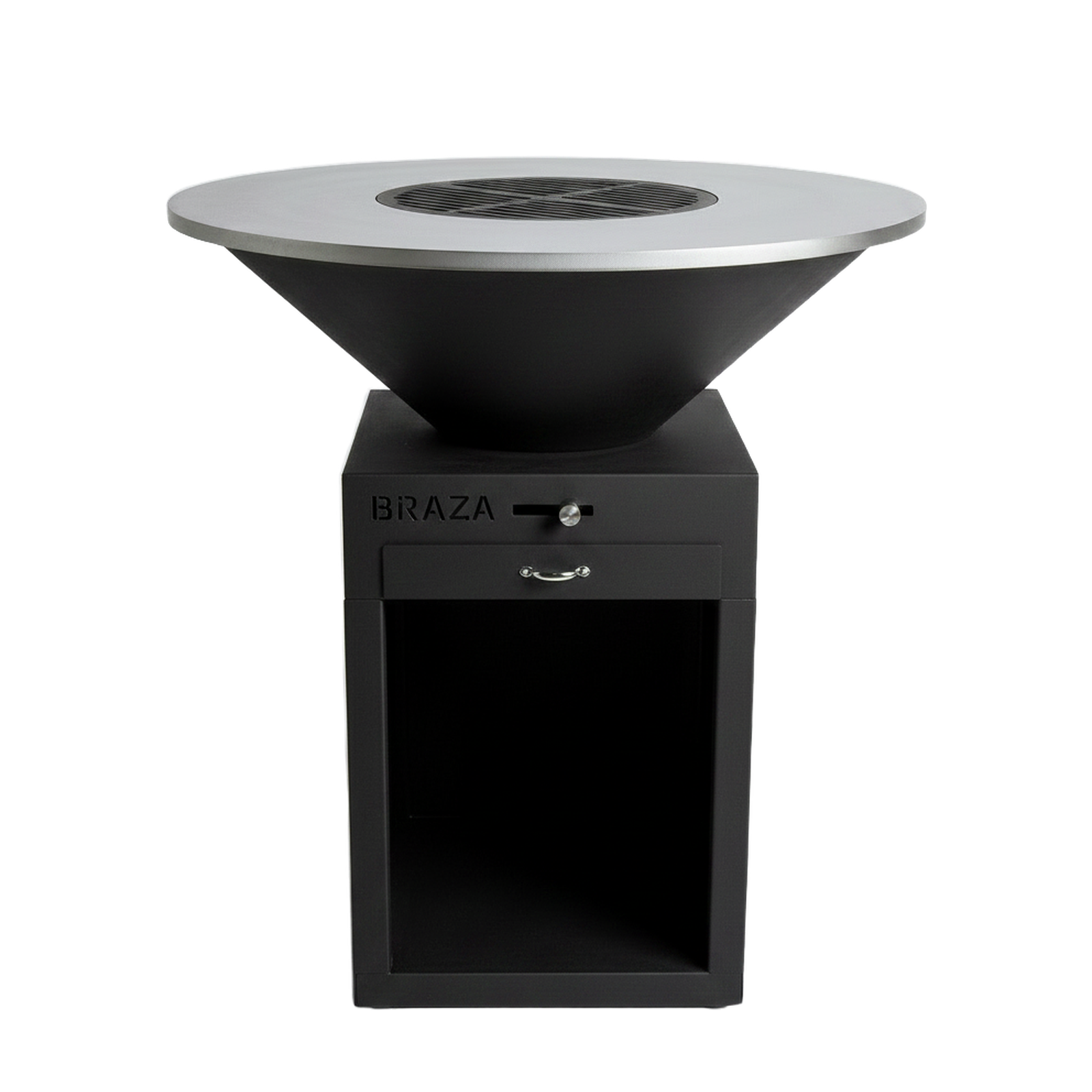 Brasero Plancha Noir face