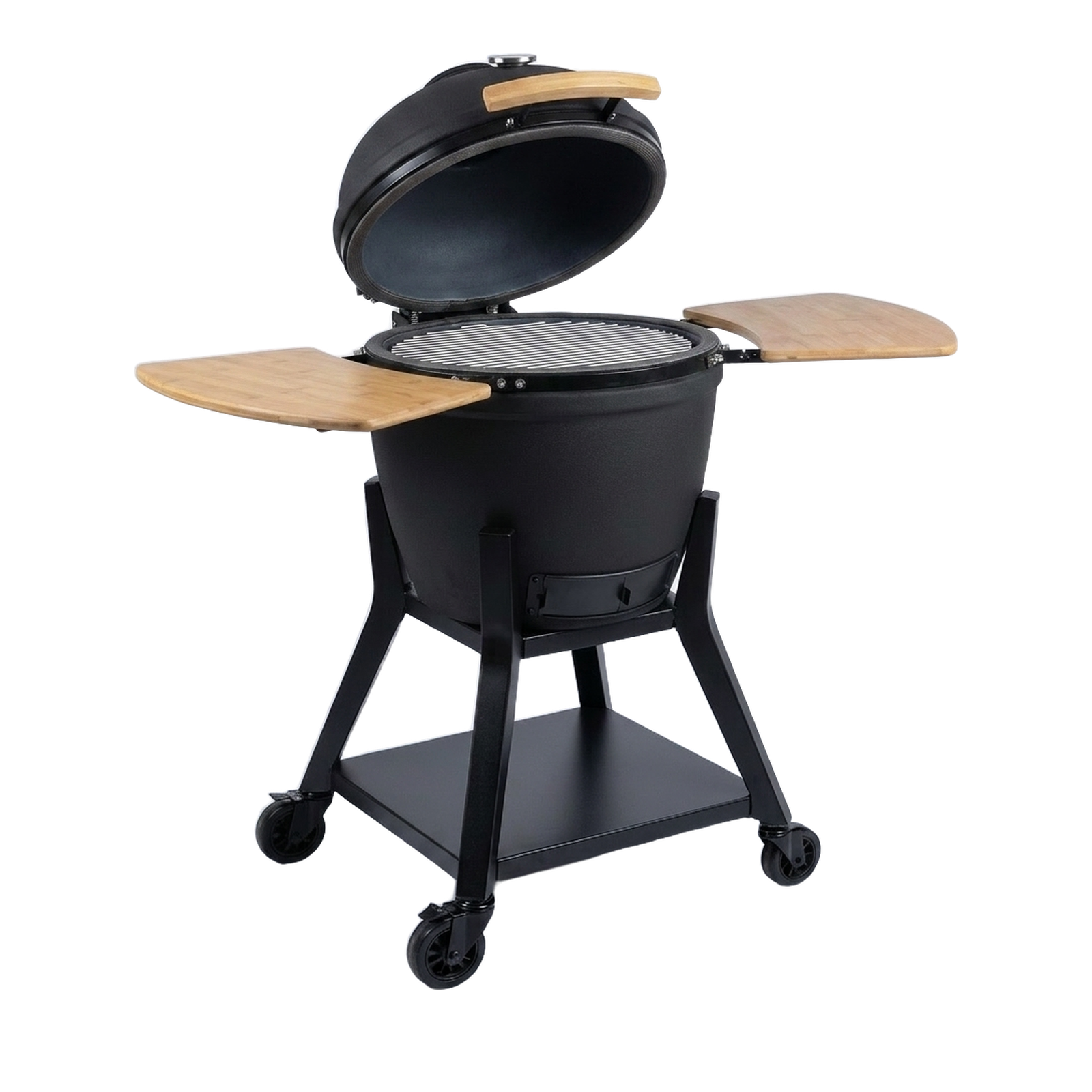 Kamado Noir ouvert
