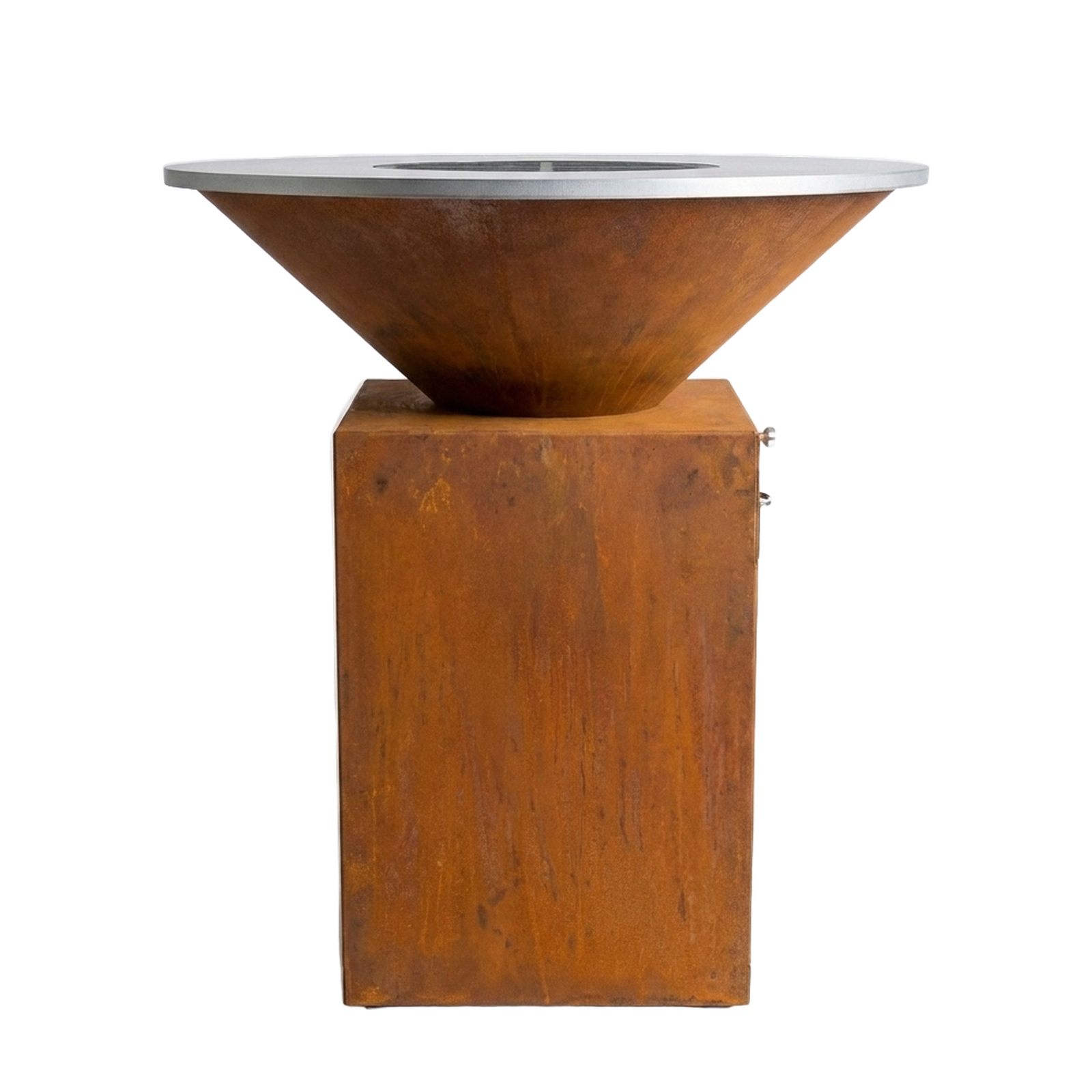 Brasero Plancha Corten profil