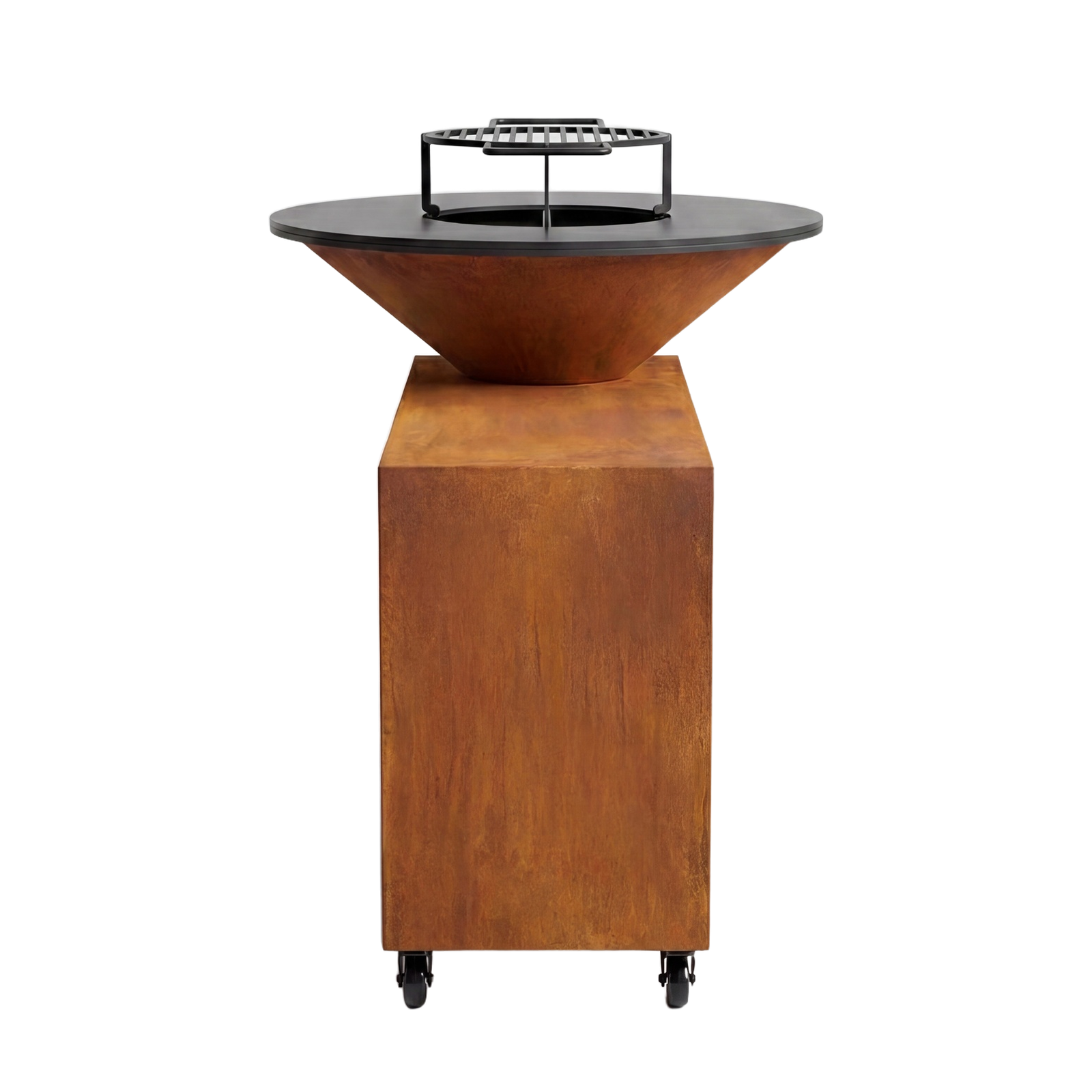 Brasero Rond Corten profil