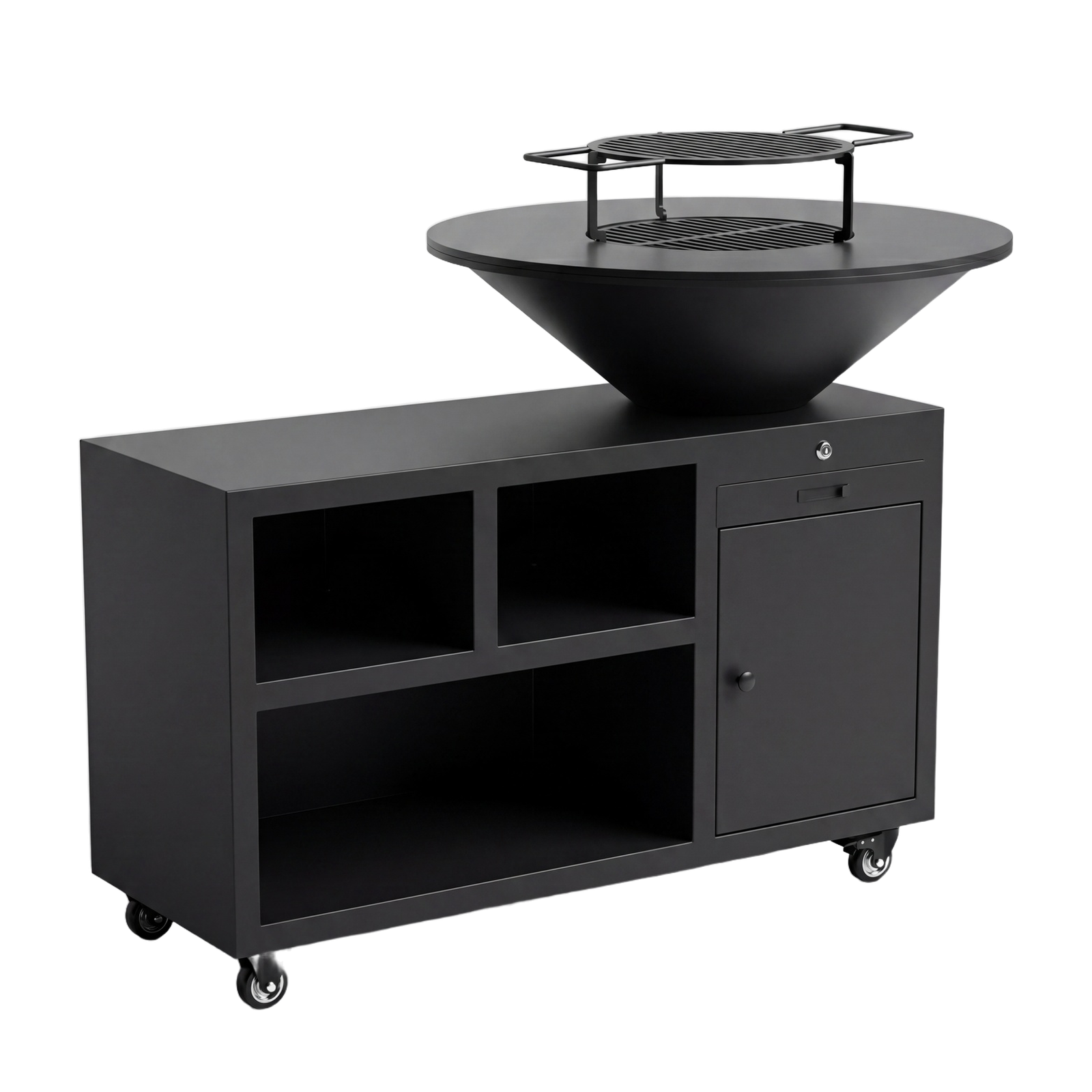 Brasero Rond Noir 45